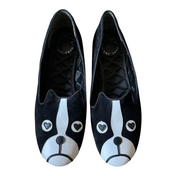 Marc Jacobs Black Quilted Flats - Picture 1 of 7